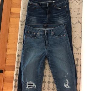 2 pairs of jcrew skinny jeans